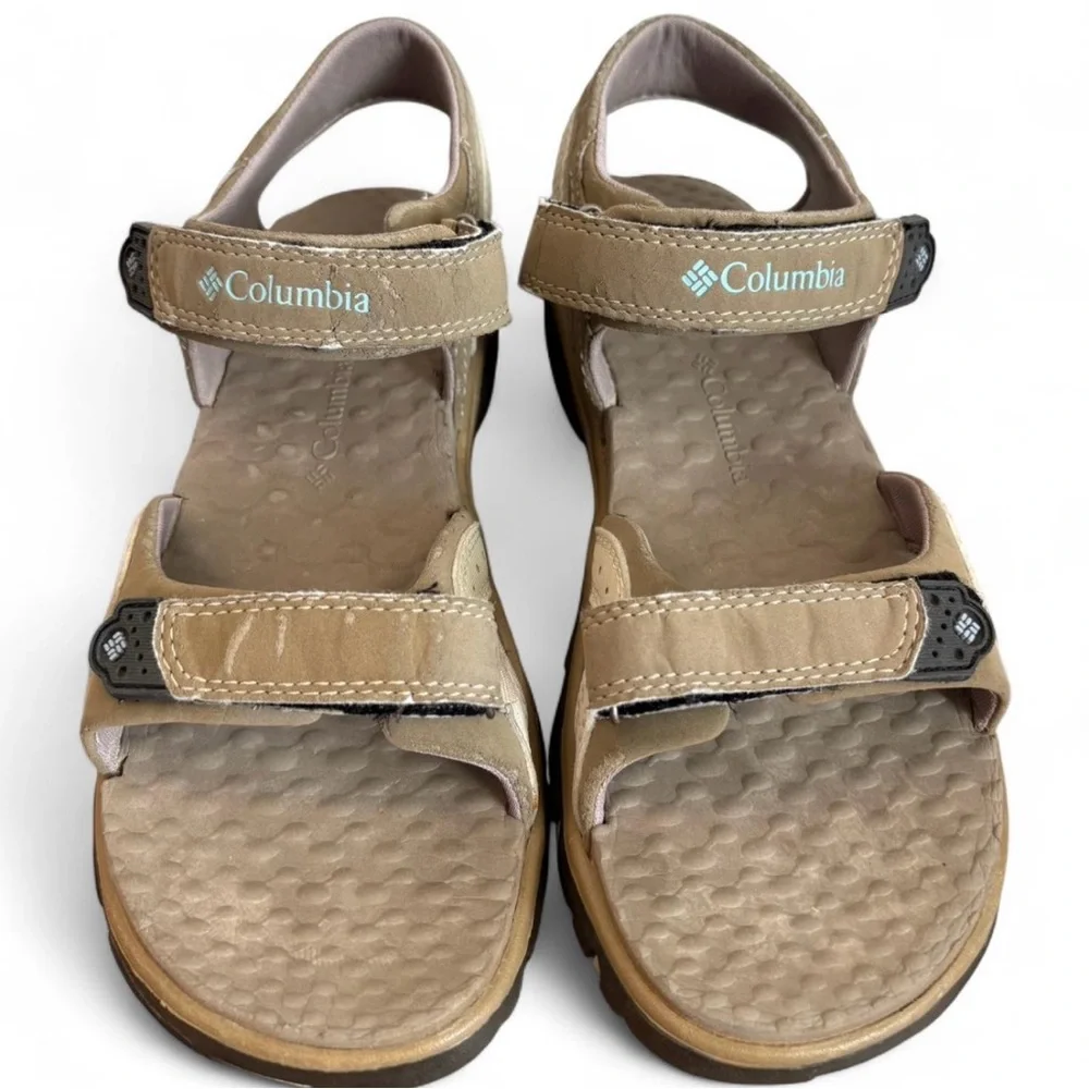 Women's Columbia Beige Riptide Sport Sandals Synthetic‎ Size 6 Outdoor Footwear
